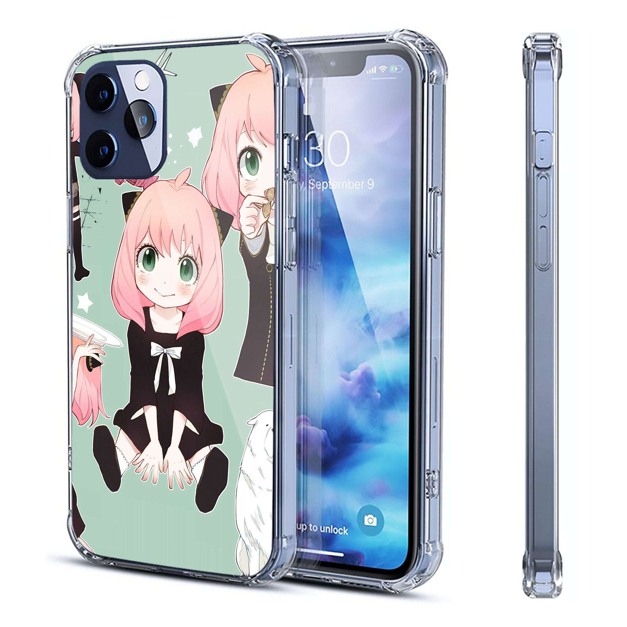 （画像用） SPY×FAMILY间谍家家酒 【iPhone 12シリーズ対応】透明スマホケース（クリアソフトケース）